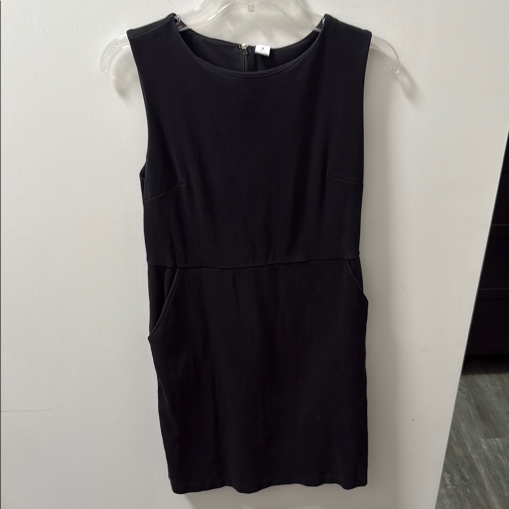 Old Navy Black Sheath Mini Dress Crew Neck Sleeveless
